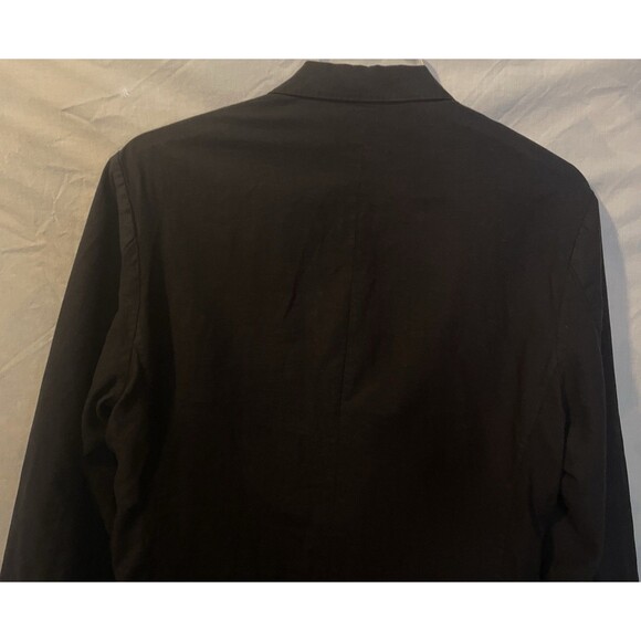 J. CREW SOMELOS Black Ludlow Cotton Linen Unstructured Men's Blazer Size 40L - Picture 5 of 10